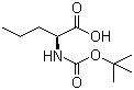 结构式 CAS# 53308-95-5, N-叔丁氧羰基-L-正缬氨酸