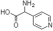 结构式 CAS# 53339-65-4, alpha-氨基-4-吡啶乙酸