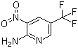 结构式 CAS# 53359-69-6, 3-硝基-5-三氟甲基吡啶-2-胺