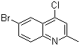 structure of CAS# 53364-85-5, 6-Bromo-4-chloro-2-methylquinoline