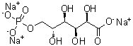 结构式 CAS# 53411-70-4, 6-磷酸葡萄糖酸三钠盐