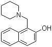 结构式 CAS# 5342-95-0, 1-(哌啶-1-甲基)-2-萘酚