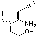 结构式 CAS# 5346-53-2, 1-羟乙基-4-氰基-5-氨基吡唑
