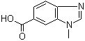 structure of CAS# 53484-18-7, 1-Methylbenzimidazole-6-carboxylic acid