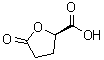 结构式 CAS# 53558-93-3, (2R)-四氢-5-氧代-2-呋喃羧酸
