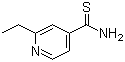 结构式 CAS# 536-33-4, 乙硫异烟胺; 2-乙基吡啶-4-硫代甲酰胺