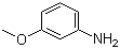 structure of CAS# 536-90-3, m-Anisidine;3-Aminoanisole; 3-Methoxyaniline