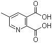 结构式 CAS# 53636-65-0, 5-甲基吡啶-2,3-二羧酸