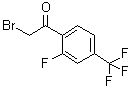 结构式 CAS# 537050-12-7, 2-溴-1-(2-氟-4-三氟甲基苯基)乙酮