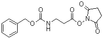 structure of CAS# 53733-97-4, [3-[(2,5-Dioxo-1-pyrrolidinyl)oxy]-3-oxopropyl]carbamic acid phenylmethyl ester