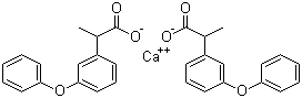 structure of CAS# 53746-45-5, Fenoprofen calcium;2-(3-Phenoxyphenyl)propionic acid calcium salt