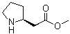 结构式 CAS# 53912-83-7, (S)-2-吡咯烷乙酸甲酯