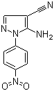 结构式 CAS# 5394-41-2, 5-氨基-4-氰基-1-(4-硝基苯基)吡唑