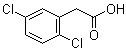structure of CAS# 5398-79-8, 2,5-Dichlorobenzeneacetic acid;2,5-Dichlorophenylacetic acid; 2-(2,5-Dichlorophenyl)ethanoic acid; NSC 3045