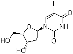 structure of CAS# 54-42-2, (+)-5-Iodo-2'-deoxyuridine;2'-Deoxy-5-iodouridine; Idoxuridine; 5-IdU