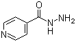 structure of CAS# 54-85-3, Isoniazid;Isonicotinic acid hydrazide; INAH; Pyridine-4-carbohydrazide