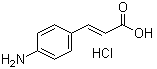 结构式 CAS# 54057-95-3, 4-氨基肉桂酸盐酸盐
