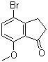 structure of CAS# 5411-61-0, 4-Bromo-7-methoxyindan-1-one;4-Bromo-2,3-dihydro-7-methoxy-1H-inden-1-one; NSC 10995