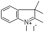 结构式 CAS# 5418-63-3, 1,2,3,3-四甲基-3H-吲哚鎓碘化物