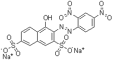 结构式 CAS# 5423-07-4, 硝嗪黄