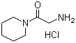 结构式 CAS# 5437-48-9, 2-氨基-1-哌啶-1-基乙酮盐酸盐