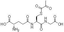 结构式 CAS# 54398-03-7, N-[S-(1,2-二氧代丙基)-N-L-gamma-谷氨酰-L-半胱氨酰]甘氨酸