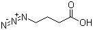 structure of CAS# 54447-68-6, 4-Azidobutanoic acid;4-Azidobutyric acid; gamma-Azidobutyric acid