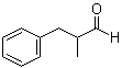 structure of CAS# 5445-77-2, 2-Methyl-3-phenylpropanal;2-Benzylpropionaldehyde; 2-Methyl-3-phenylpropionaldehyde; Methylhydrocinnamaldehyde; NSC 22266