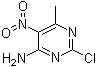 结构式 CAS# 5453-06-5, 2-氯-6-甲基-5-硝基嘧啶-4-胺
