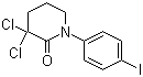 结构式 CAS# 545445-10-1, 3,3-二氯-1-(4-碘苯基)哌啶-2-酮