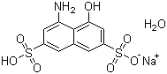 structure of CAS# 5460-09-3, 8-Amino-1-naphthol-3,6-disulfonic acid monosodium salt monohydrate;8-Amino-1-hydroxy-3,6-naphtalene disulfonic acid monosodium salt monohydrate; H Acid