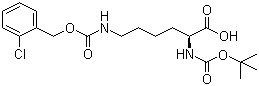 结构式 CAS# 54613-99-9, N-叔丁氧羰基-N'-(2-氯苄氧羰基)-L-赖氨酸