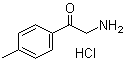 结构式 CAS# 5467-70-9, 2-氨基-4'-甲基苯乙酮盐酸盐