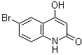 结构式 CAS# 54675-23-9, 6-溴-4-羟基-2(1H)-喹啉酮