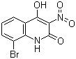 structure of CAS# 54675-49-9, 8-Bromo-4-hydroxy-3-nitro-2(1H)-quinolinone;8-Bromo-3-nitroquinoline-2,4-diol