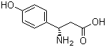 结构式 CAS# 54732-46-6, (S)-3-氨基-3-(4-羟基苯基)丙酸