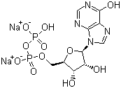 结构式 CAS# 54735-61-4, 肌苷-5'-二磷酸二钠盐