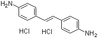 结构式 CAS# 54760-75-7, 4,4'-二氨基二苯乙烯二盐酸盐