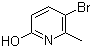 structure of CAS# 54923-31-8, 3-Bromo-6-hydroxy-2-methylpyridine;5-Bromo-6-methylpyridin-2-ol