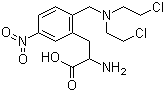 结构式 CAS# 54940-95-3, 硝卡芥; 邻丙氨酸硝苄芥