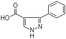 结构式 CAS# 5504-65-4, 3-苯基-1H-吡唑-4-甲酸