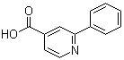 结构式 CAS# 55240-51-2, 2-苯基吡啶-4-羧酸