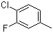 结构式 CAS# 5527-94-6, 3-氟-4-氯甲苯; 4-氯-3-氟甲苯