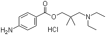 structure of CAS# 553-63-9, Larocaine hydrochloride;Dimethocaine hydrochloride; 3-(Diethylamino)-2,2-dimethyl-1-propanol 4-aminobenzoate hydrochloride
