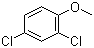 structure of CAS# 553-82-2, 2,4-Dichloroanisole