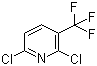 结构式 CAS# 55304-75-1, 2,6-二氯-3-(三氟甲基)吡啶