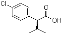 structure of CAS# 55332-38-2, (S)-2-(4-Chlorophenyl)-3-methylbutyric acid