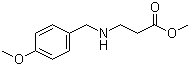 structure of CAS# 55383-92-1, N-[(4-Methoxyphenyl)methyl]-beta-alanine methyl ester;N-(p-Methoxybenzyl)-beta-alanine methyl ester