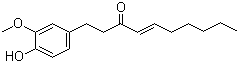 structure of CAS# 555-66-8, 6-Shogaol;(E)-1-(4-Hydroxy-3-methoxy-phenyl)dec-4-en-3-one