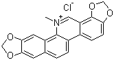 结构式 CAS# 5578-73-4, 血根氯铵; 盐酸血根碱